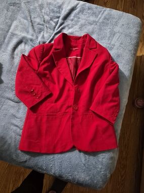Bright Red Women's Blazer
